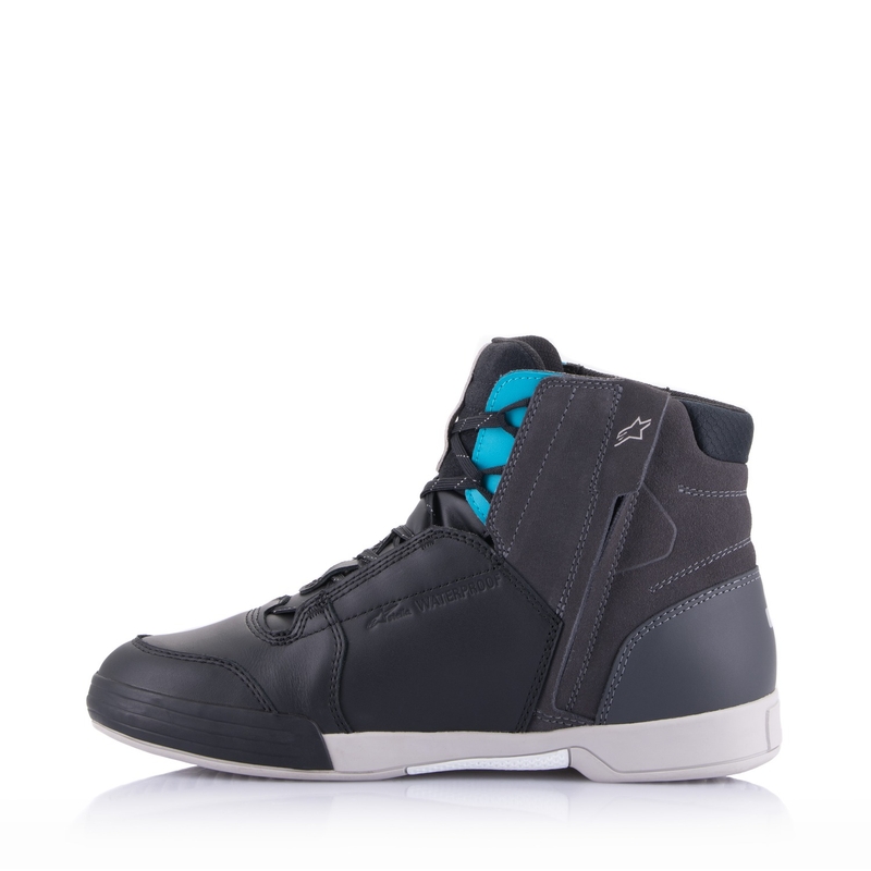 Botas de moto Alpinestars Stella Chrome Drystar Mujer Negro Gris Azul