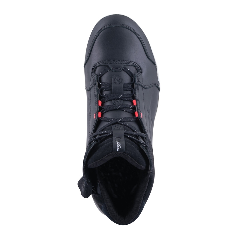 Botas de moto Alpinestars para mujer Stella Chrome Drystar en negro, blanco y rosa
