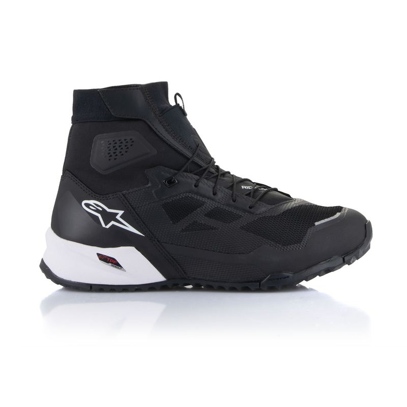 Botas de moto Alpinestars CR-1 blancas y negras