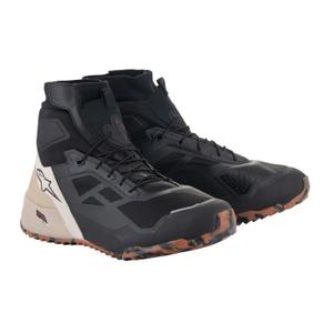 Botas de moto Alpinestars CR-1 negras y marrón claro