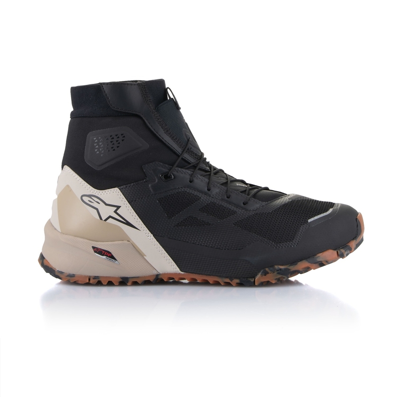 Botas de moto Alpinestars CR-1 negras y marrón claro
