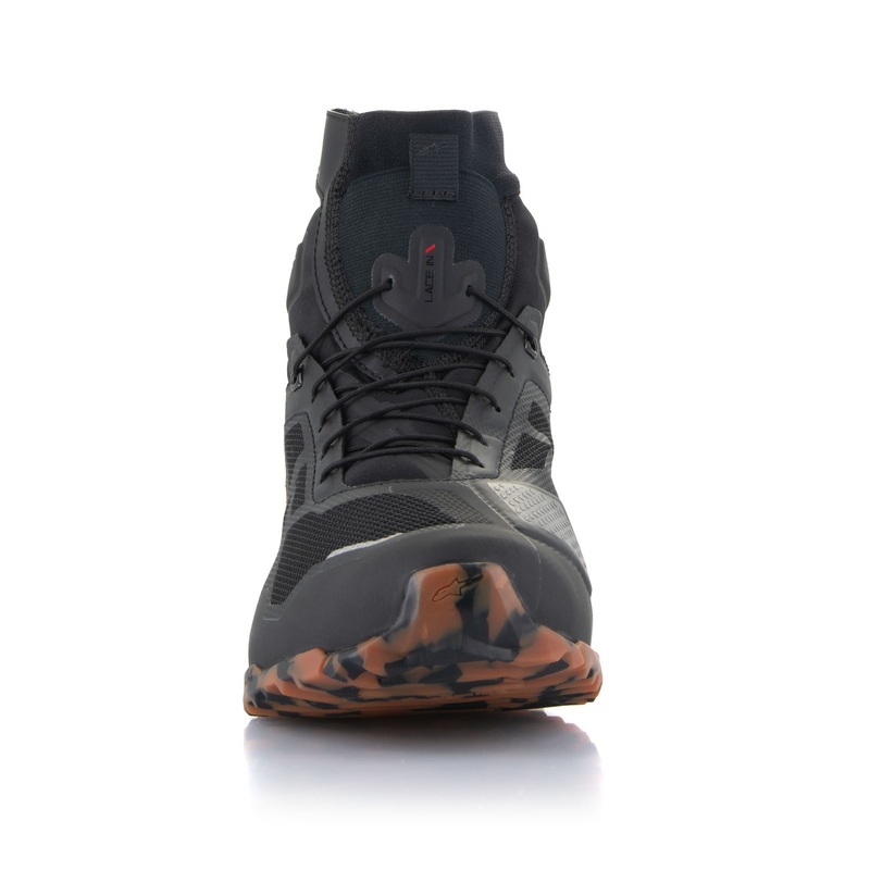 Botas de moto Alpinestars CR-1 negras y marrón claro