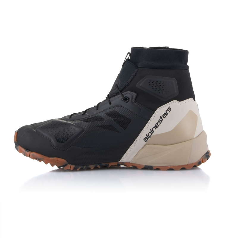 Botas de moto Alpinestars CR-1 negras y marrón claro