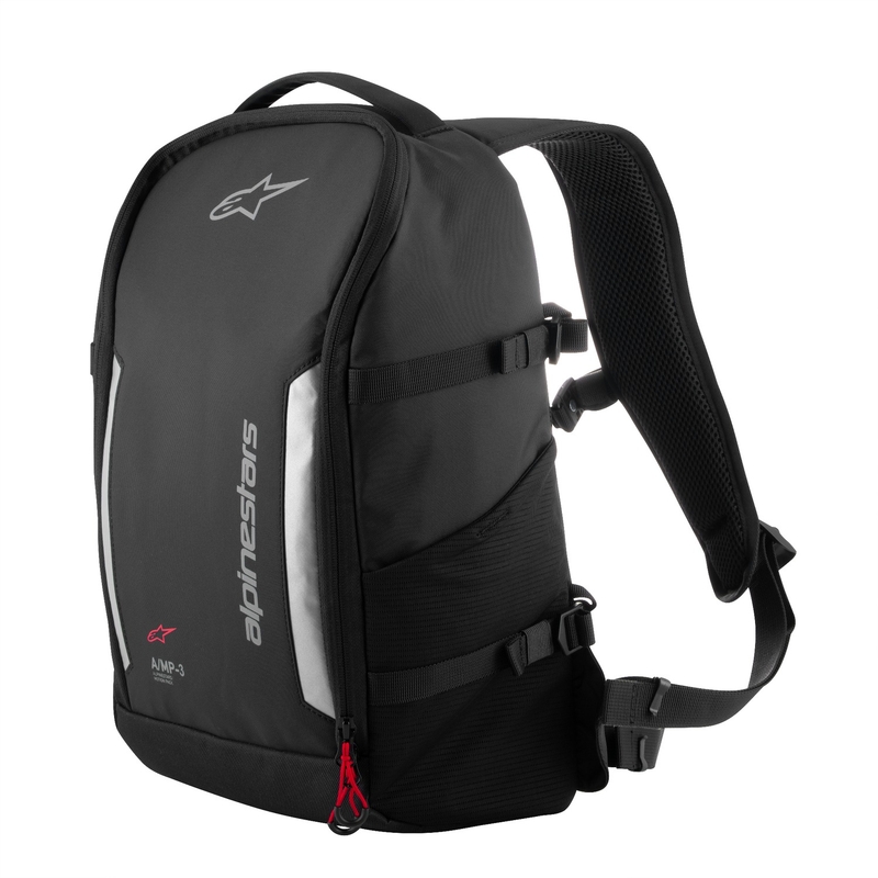 Mochila para moto Alpinestars AMP-3 negra 17 l