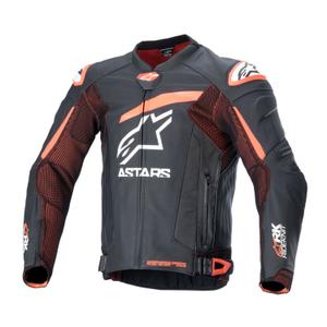 Chaqueta de moto Alpinestars GP Plus R 4 Rideknit Negro-Rojo Flúor-Blanco