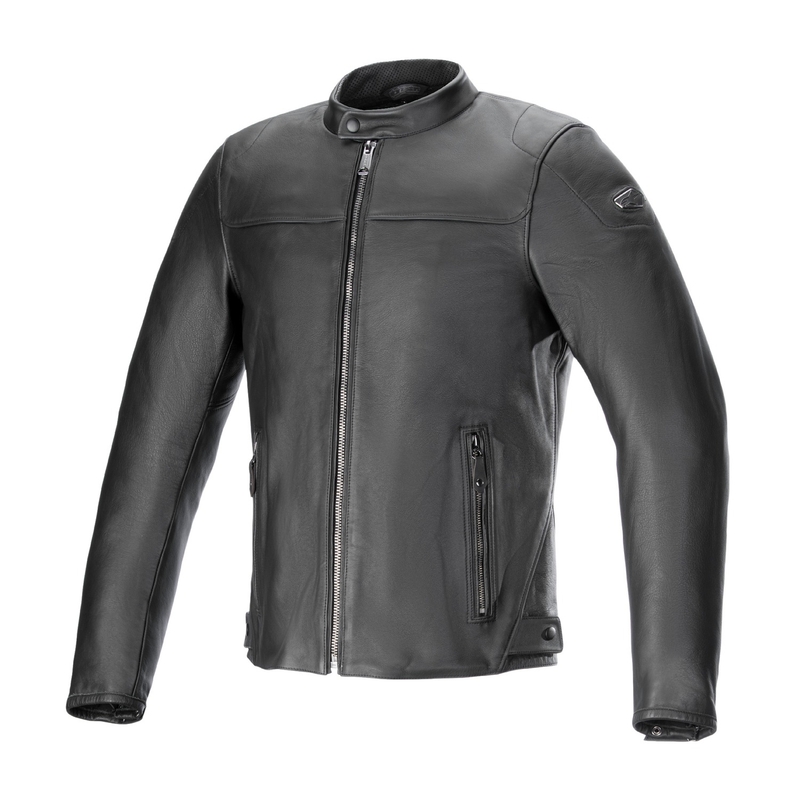 Alpinestars Blacktrack Chaqueta de moto de cuero negro