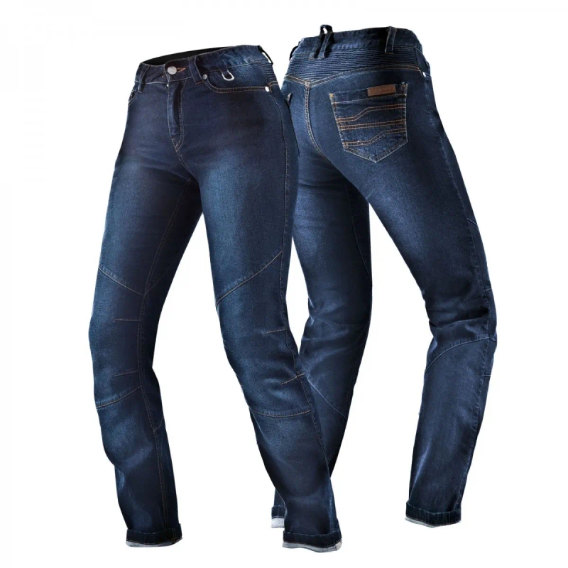 Vaqueros de moto para mujer Shima Sansa azul