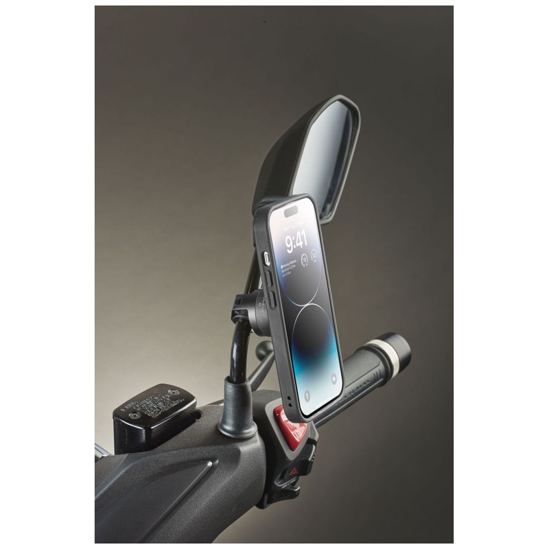 Soporte Interphone QUIKLOX para espejo o pasamanos de motocicleta