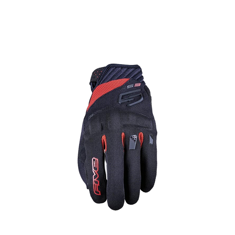 Guantes de moto FIVE RS3 EVO negro-rojo
