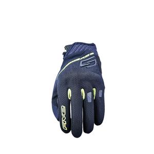 Guantes de moto FIVE RS3 EVO Airflow negro-amarillo fluo