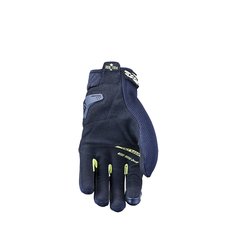 Guantes de moto FIVE RS3 EVO Airflow negro-amarillo fluo