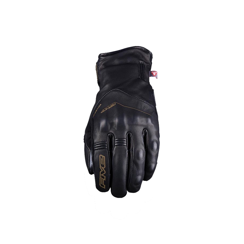 Guantes de cuero para moto FIVE WFX Metro WP negro