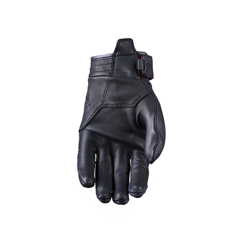 Guantes de cuero para moto FIVE Mustang EVO negro