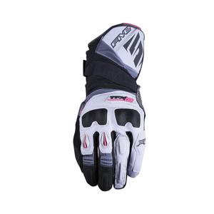 Guantes de moto para mujer FIVE TFX2 WP gris-rosa