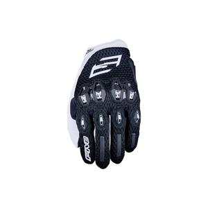 Guantes de moto FIVE Stunt EVO 2 Airflow para mujer en blanco y negro