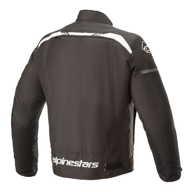 Chaqueta de moto Alpinestars T-SPS Waterproof Negra y Blanca