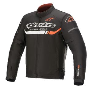Chaqueta de moto Alpinestars T-SP S Ignition Waterproof Negra-Blanca-Roja Flúor