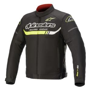 Chaqueta de moto impermeable Alpinestars T-SP S Ignition negro-amarillo fluo