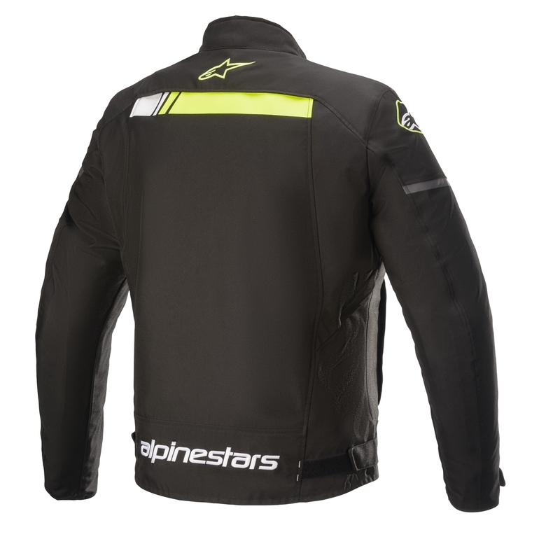 Chaqueta de moto impermeable Alpinestars T-SP S Ignition negro-amarillo fluo