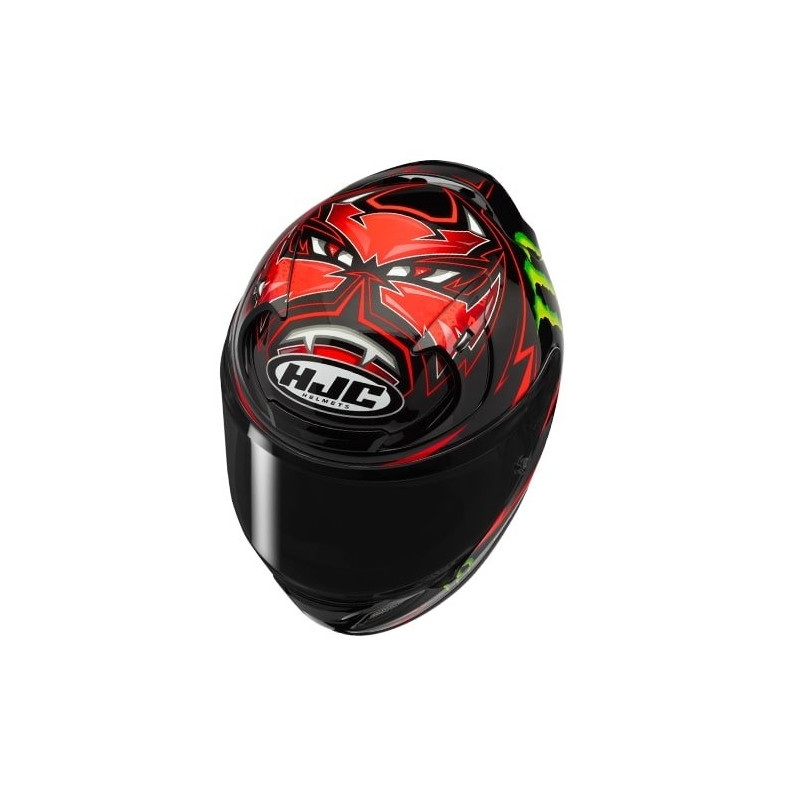 Casco integral HJC RPHA 12 Quartararo Replica MC1 negro liquidación