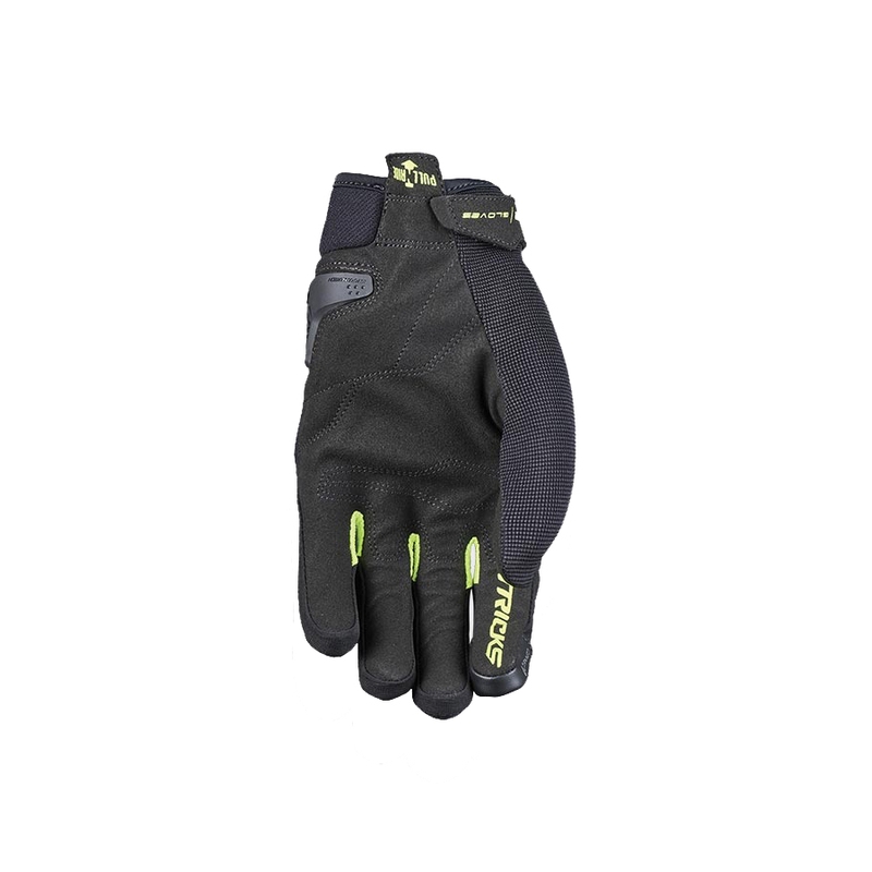 Guantes de moto FIVE Tricks negro-amarillo fluo liquidación