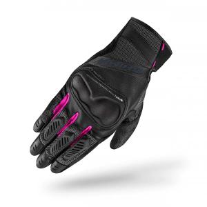 Guantes de moto para mujer Shima Hero negro y rosa