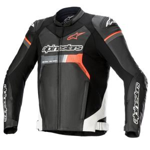 Chaqueta de moto Alpinestars GP Force Airflow Negro-Blanco-Rojo Flúo