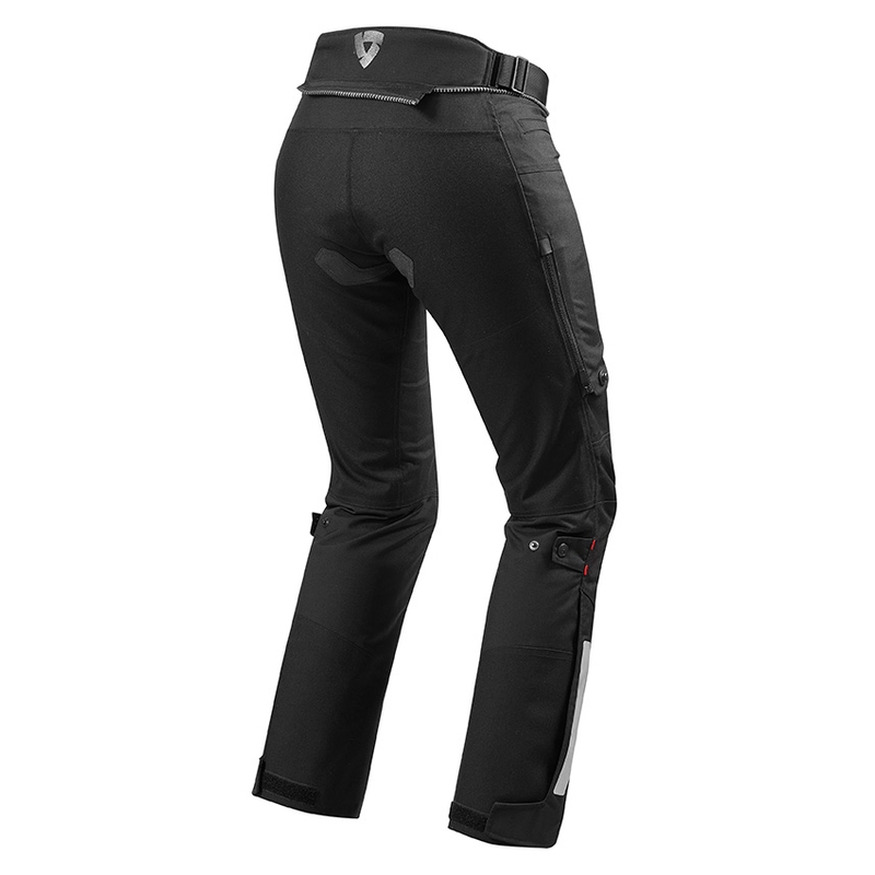 Pantalones de moto Revit Horizon 2 para mujer, negros, recortados liquidación