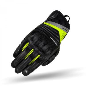 Guantes de moto Shima Rush negro-amarillo fluo