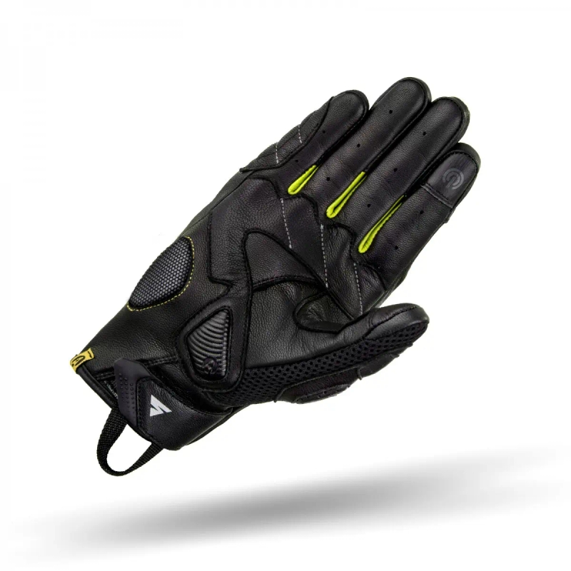 Guantes de moto Shima Rush negro-amarillo fluo
