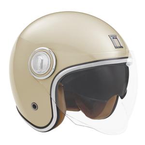 Casco de moto abierto NOX PREMIUM Heritage crema blanco