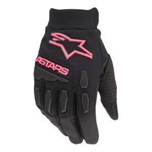 Guantes de motocross Alpinestars Stella Full Bore para mujer, color negro y rosa