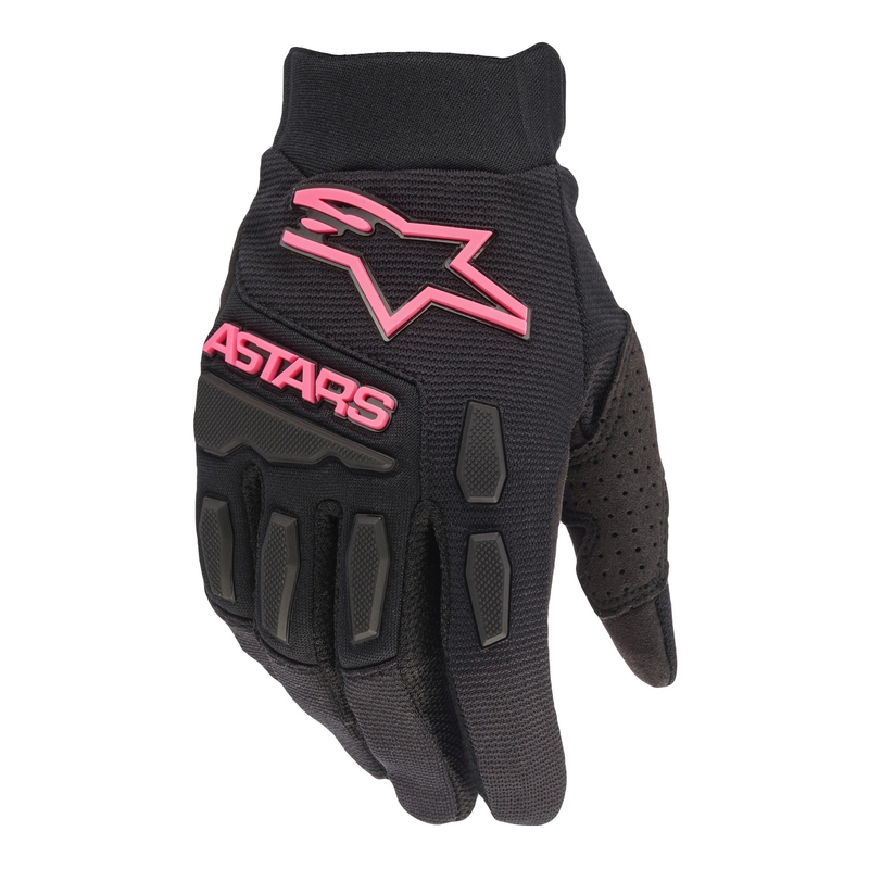 Guantes de motocross Alpinestars Stella Full Bore para mujer, color negro y rosa