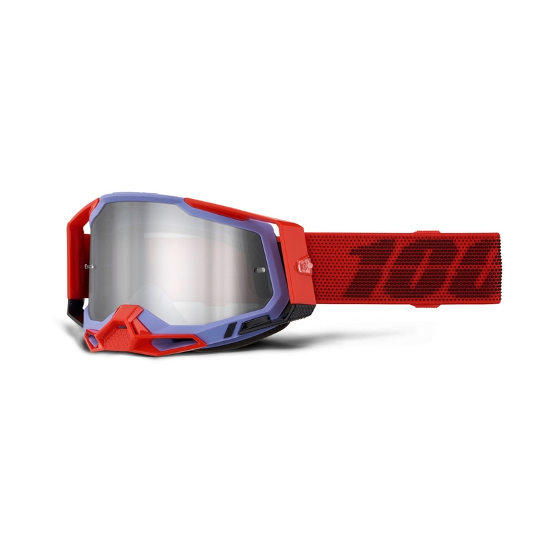 Gafas motocross 100% RACECRAFT 2 Cleat plexi plata