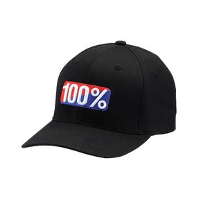 Gorra 100% Classic Flexfit negra