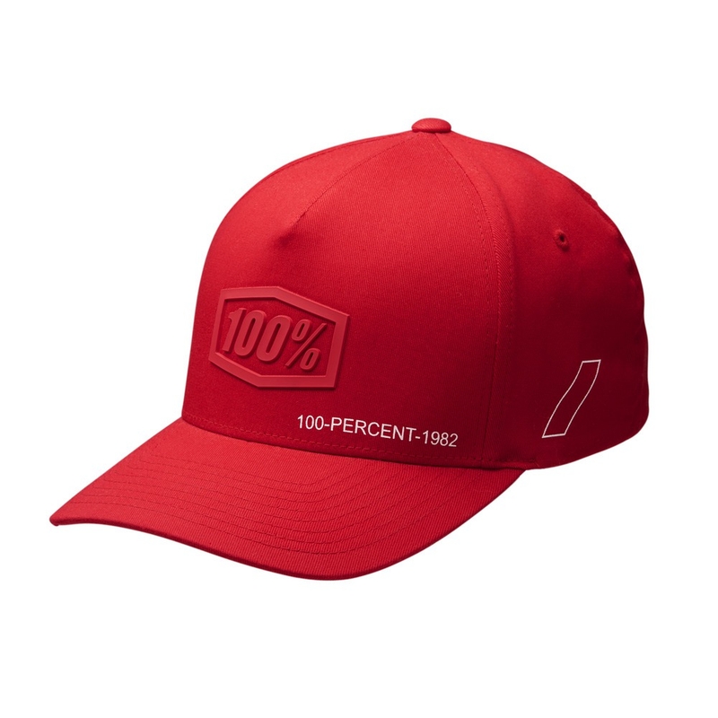 Gorra 100% Shadow Flexfit roja