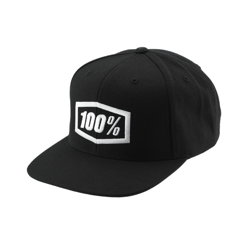 Gorra 100% Icon Snapback negra