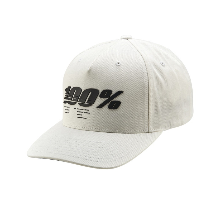 Gorra 100% Staunch Snapback blanca