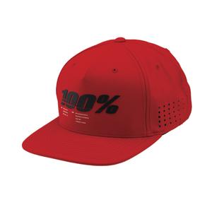 Gorra 100% Drive Snapback roja
