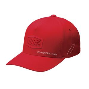 Gorra infantil 100% Shadow Snapback roja