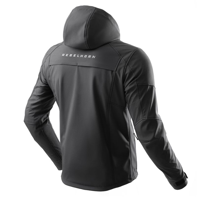 Chaqueta de moto Softshell Rebelhorn Slash Negra