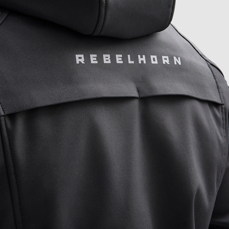 Chaqueta de moto Softshell Rebelhorn Slash Negra