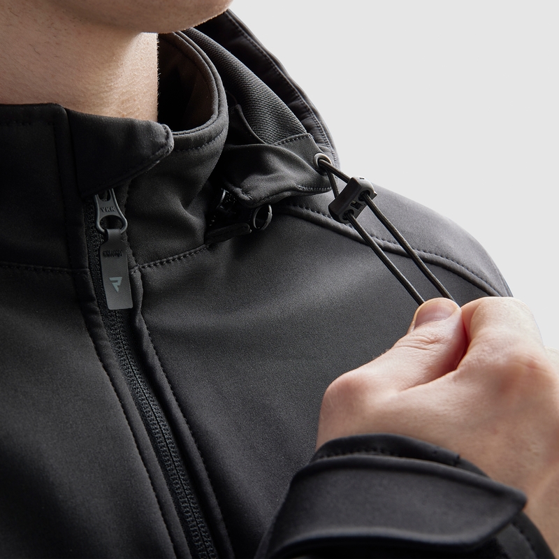 Chaqueta de moto Softshell Rebelhorn Slash Negra
