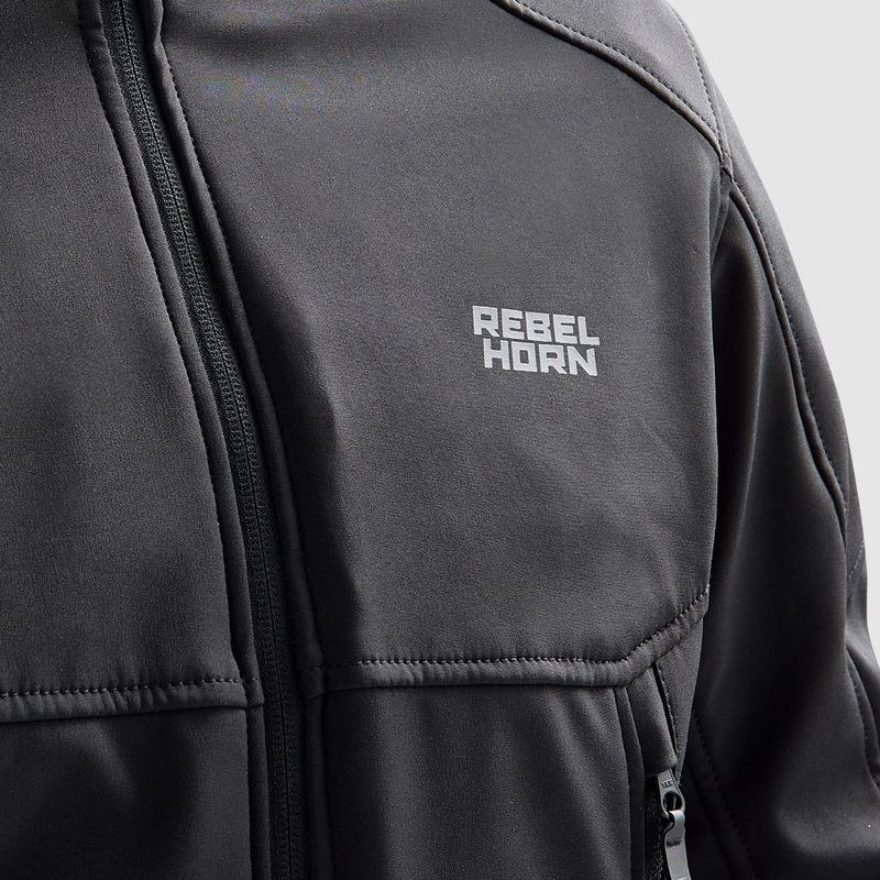Chaqueta de moto Softshell Rebelhorn Slash Negra
