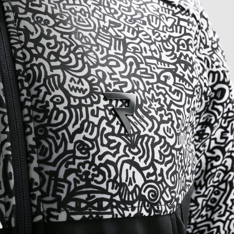 Chaqueta Softshell Rebelhorn Slash Noriaki blanco y negro