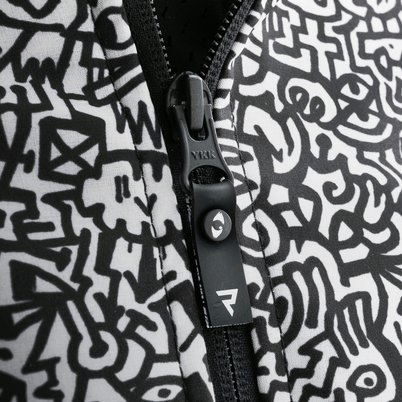 Chaqueta Softshell Rebelhorn Slash Noriaki blanco y negro