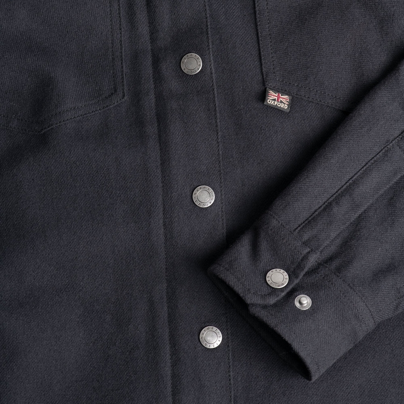 Oxford Kickback 2.0 Camisa de moto para mujer Negro