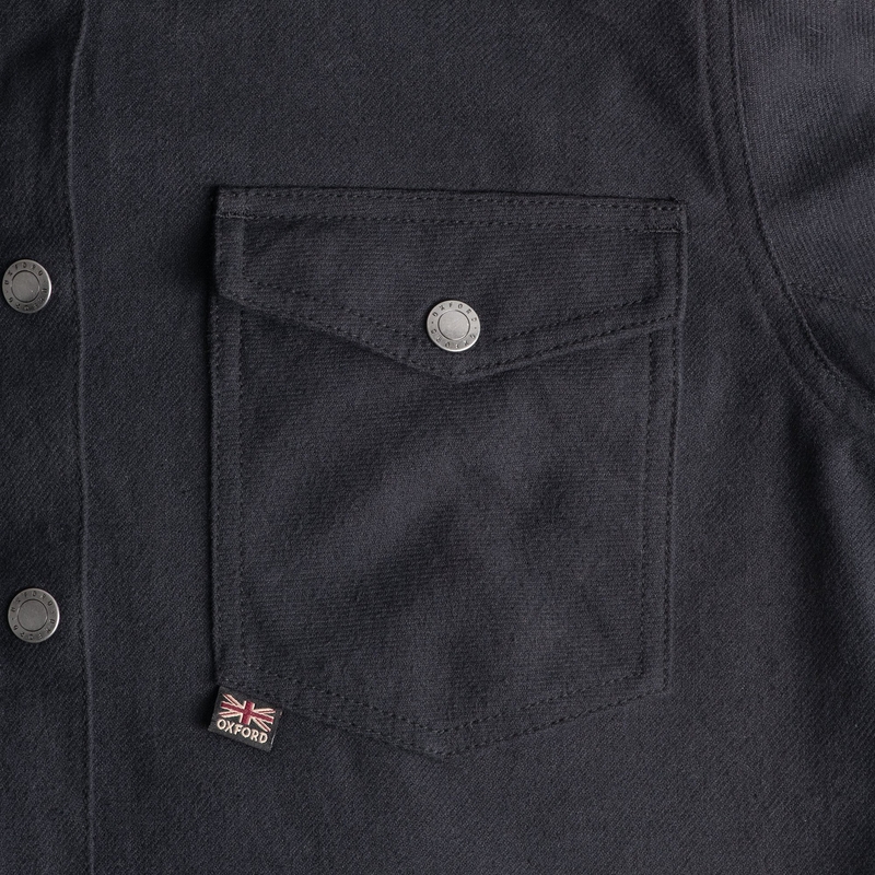 Oxford Kickback 2.0 Camisa de moto para mujer Negro