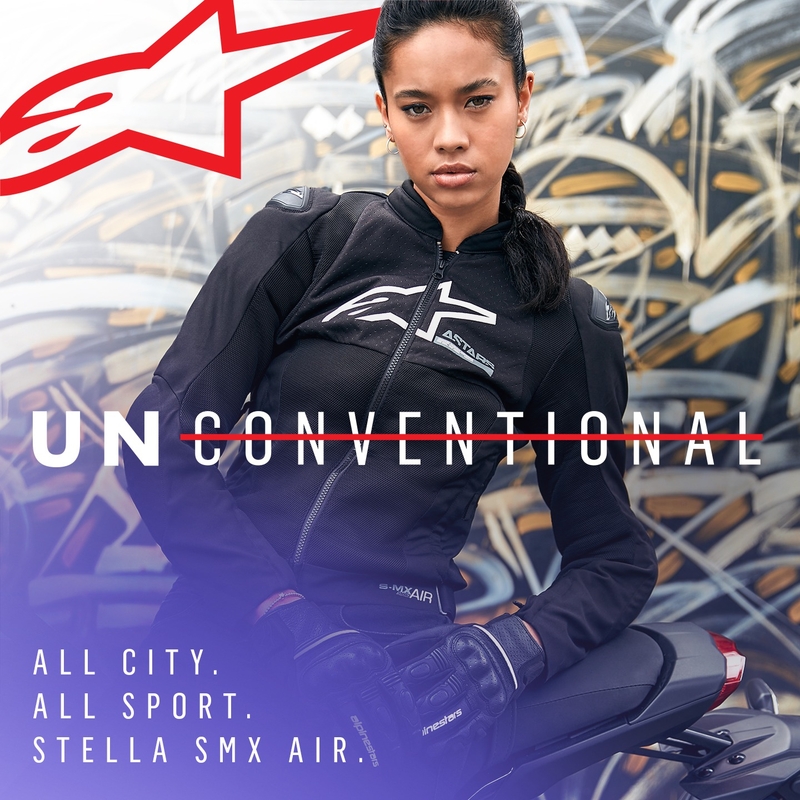 Chaqueta de moto Alpinestars Stella SMX Air Mujer Negro