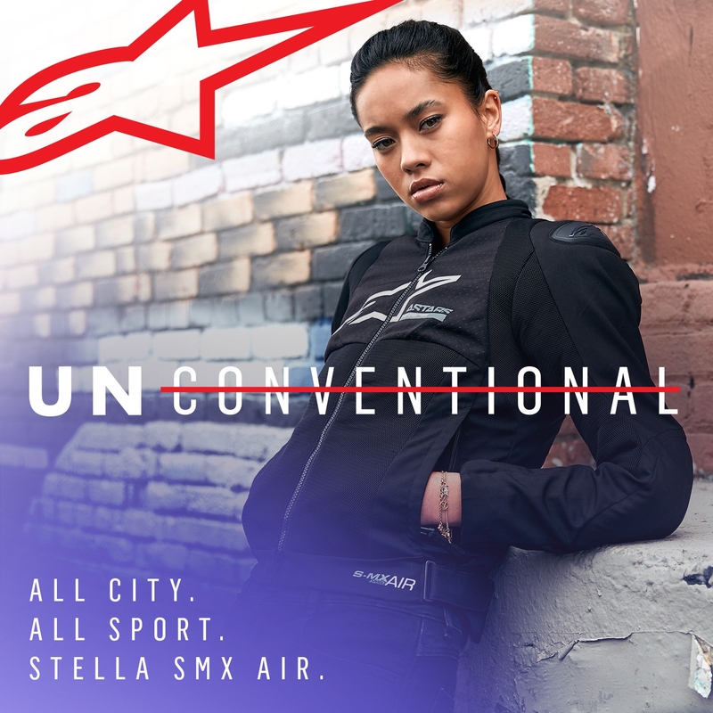 Chaqueta de moto Alpinestars Stella SMX Air Mujer Negro